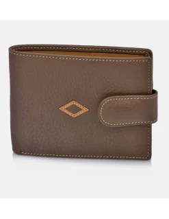 CROSS Cartera de hombre de piel tipo americano con monedero y cierre