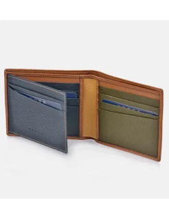 CROSS Cartera de hombre piel tipo americano multicolor