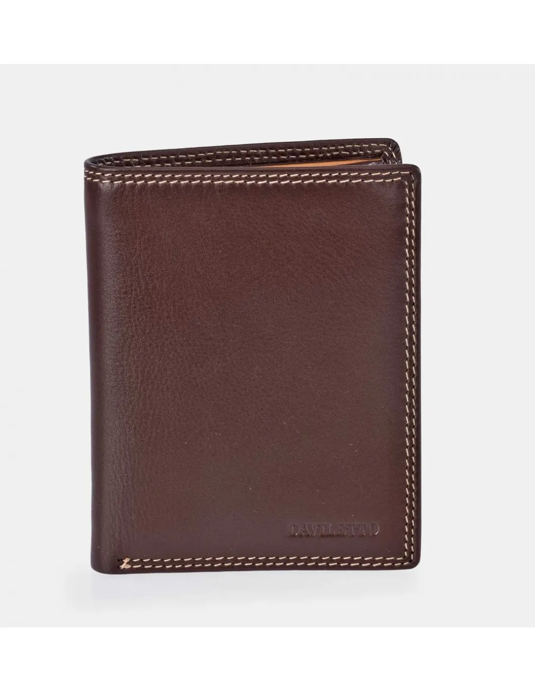 DAVILETTO cartera para hombre en piel colores con monedero y cierre con broche