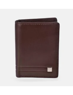 DAVILETTO cartera compacta para hombre en piel suave con aplique