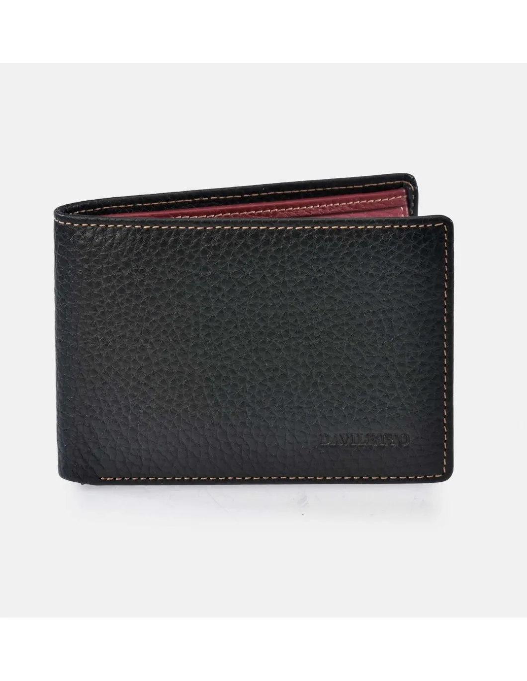 DAVILETTO Cartera de hombre en piel tipo americano con monedero
