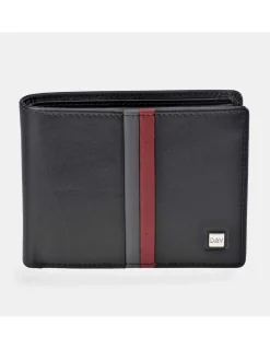 DAVILETTO Cartera grande para hombre en piel con monedero tipo americano