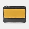 DAVILETTO monedero de piel color con cremallera para hombre