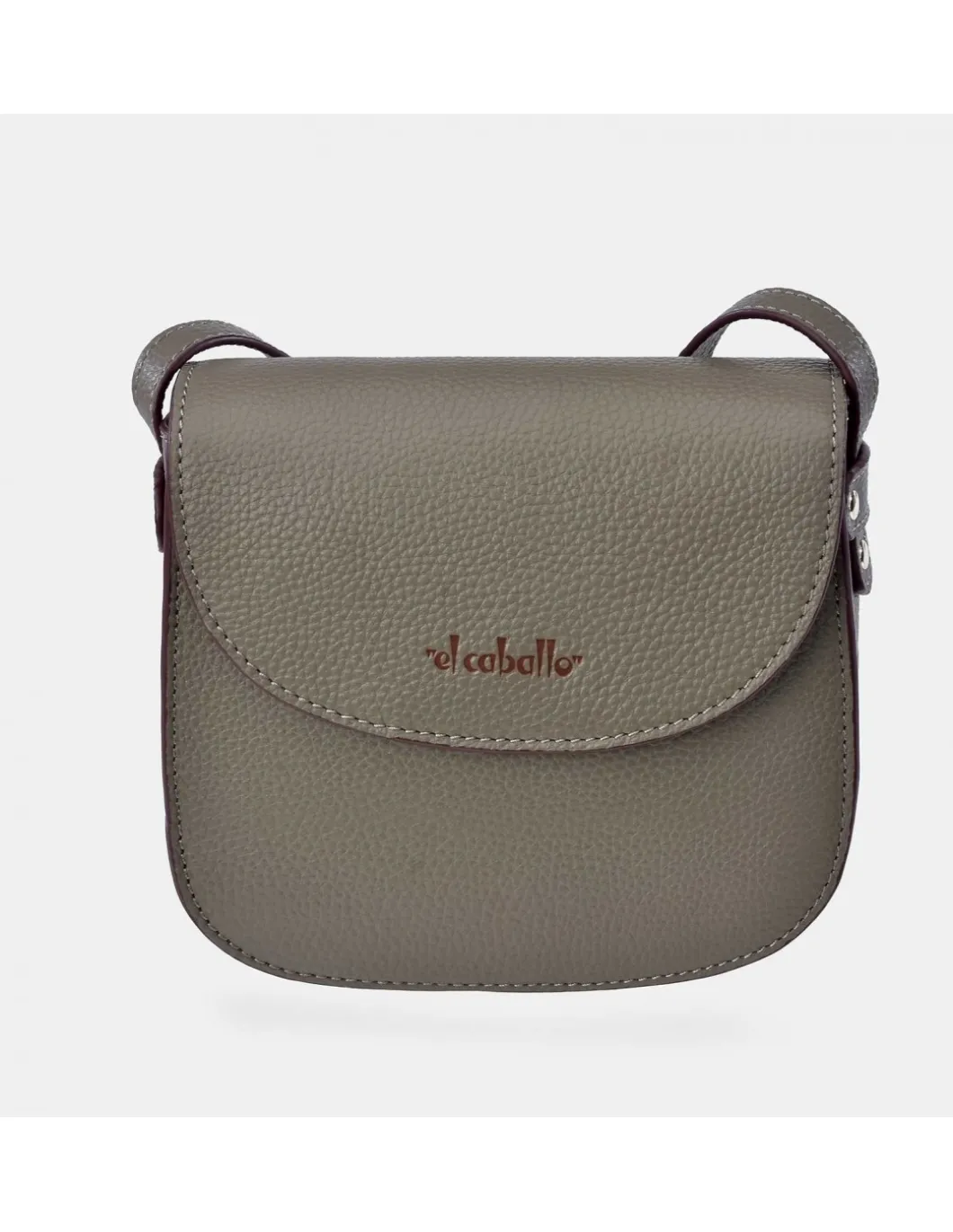 EL CABALLO Bolso bandolera mini en piel con solapa para mujer