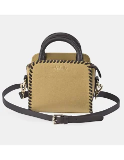 EL CABALLO Bolso mini de mano para mujer colección piel Napa costuras