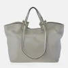 EL CABALLO Bolso shopper en piel con cremallera y dobles asas