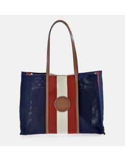 EL CABALLO Bolso shopping de mujer en material sintético combinado