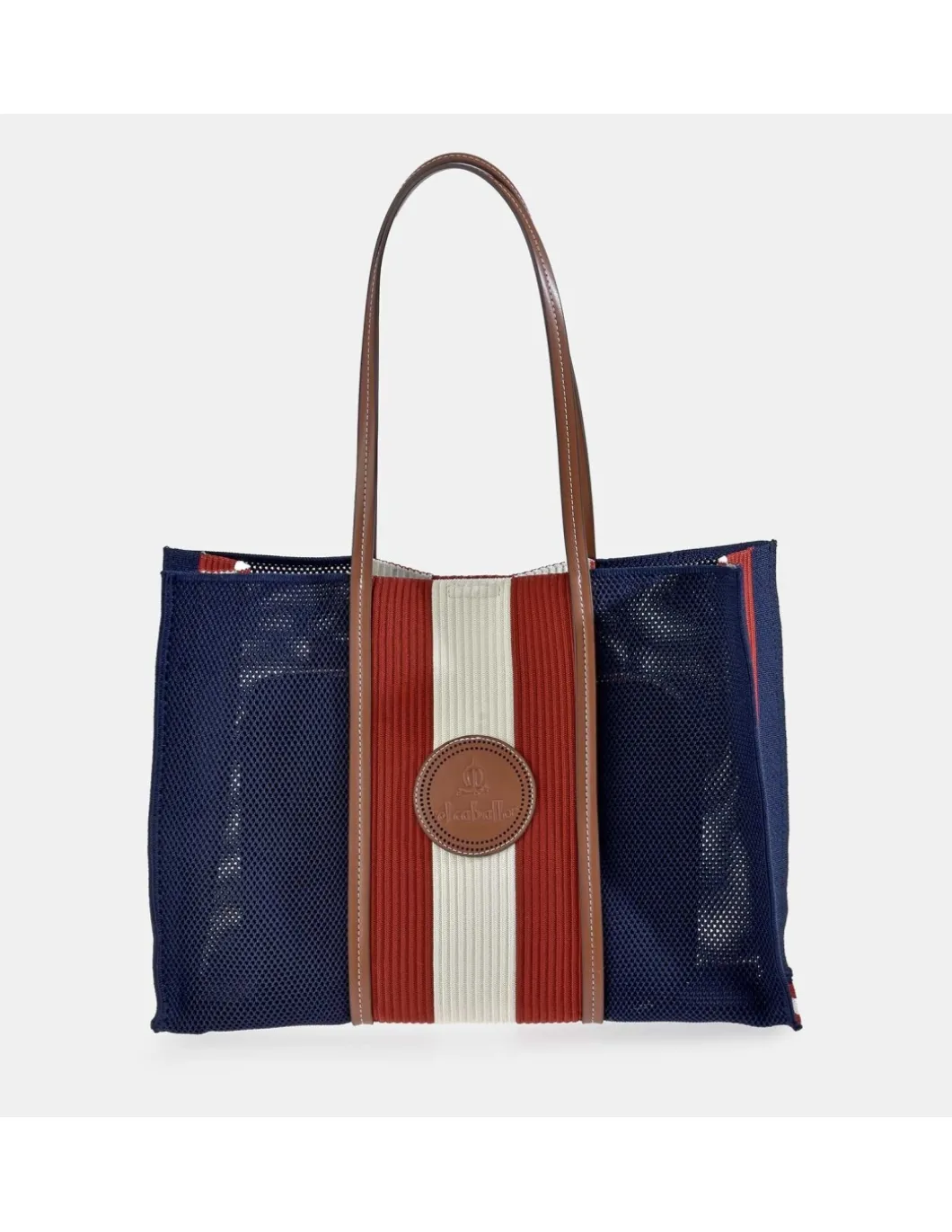 EL CABALLO Bolso shopping de mujer en material sintético combinado