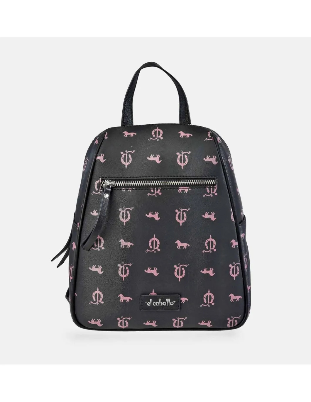 EL CABALLO Mochila Cremallera Mujer Piel Lona