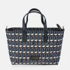 GUY LAROCHE bolso mini de mano para mujer en piel y lona estampada