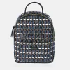 GUY LAROCHE mochila para mujer en piel y lona estampada