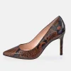 GUY LAROCHE Zapato de tacón para mujer piel grabado Serpiente