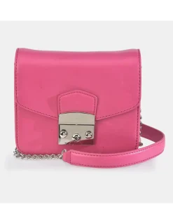 GUY LAROCHE Bolso bandolera metálica para mujer con solapa