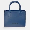 GUY LAROCHE Bolso de mano cuadrado de piel con dos bandoleras para mujer