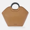GUY LAROCHE Bolso de mano mini shopping en piel con asas de aro