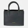 GUY LAROCHE bolso de mano en piel con bandolera para mujer colección caviar Negro