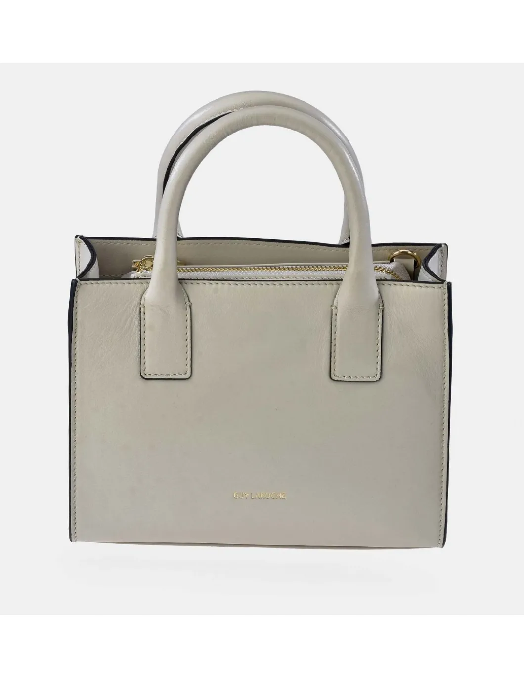 GUY LAROCHE bolso de mano en piel con bandolera para mujer colección caviar