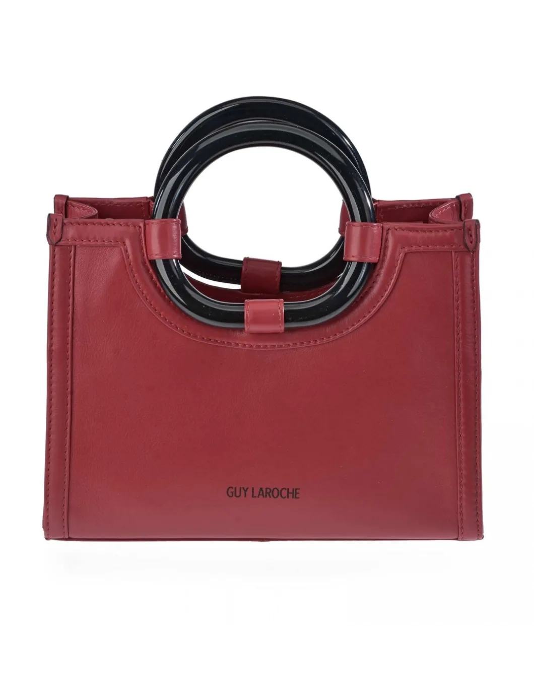 GUY LAROCHE Bolso de mano mini tote en piel y asas de aro para mujer