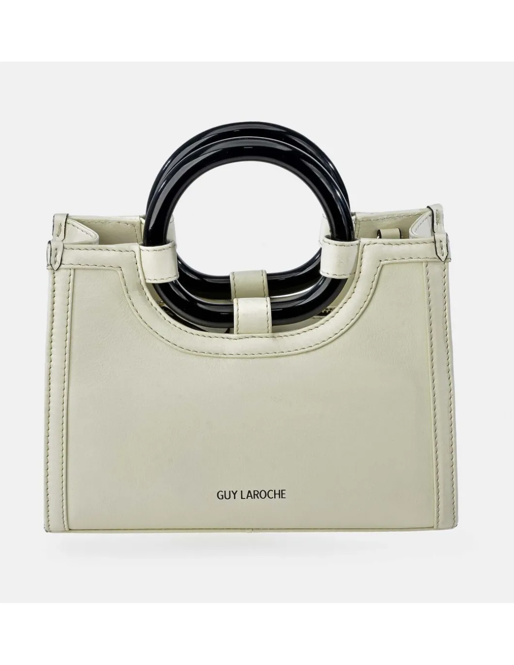 GUY LAROCHE Bolso de mano mini tote en piel y asas de aro para mujer