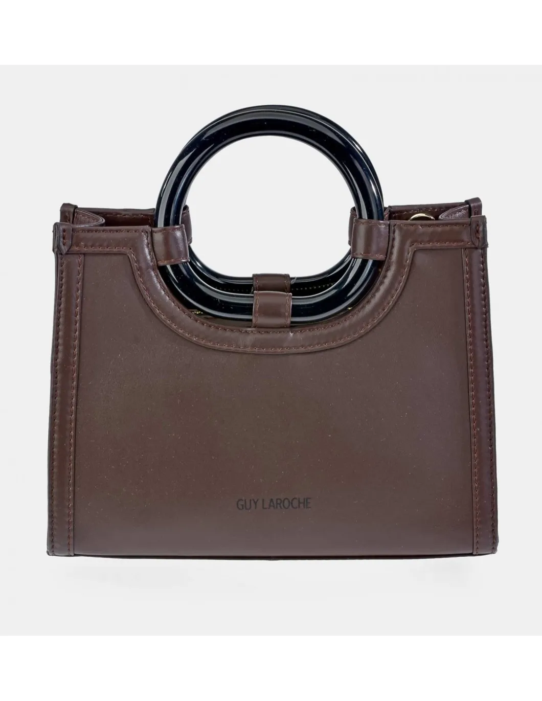 GUY LAROCHE Bolso de mano mini tote en piel y asas de aro para mujer