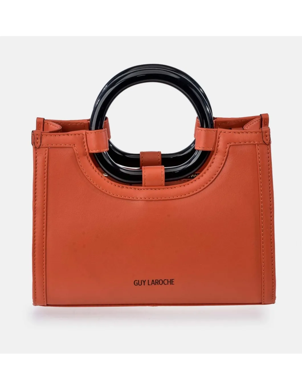 GUY LAROCHE Bolso de mano mini tote en piel y asas de aro para mujer