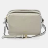 GUY LAROCHE bolso piel con bandolera y cremalleras