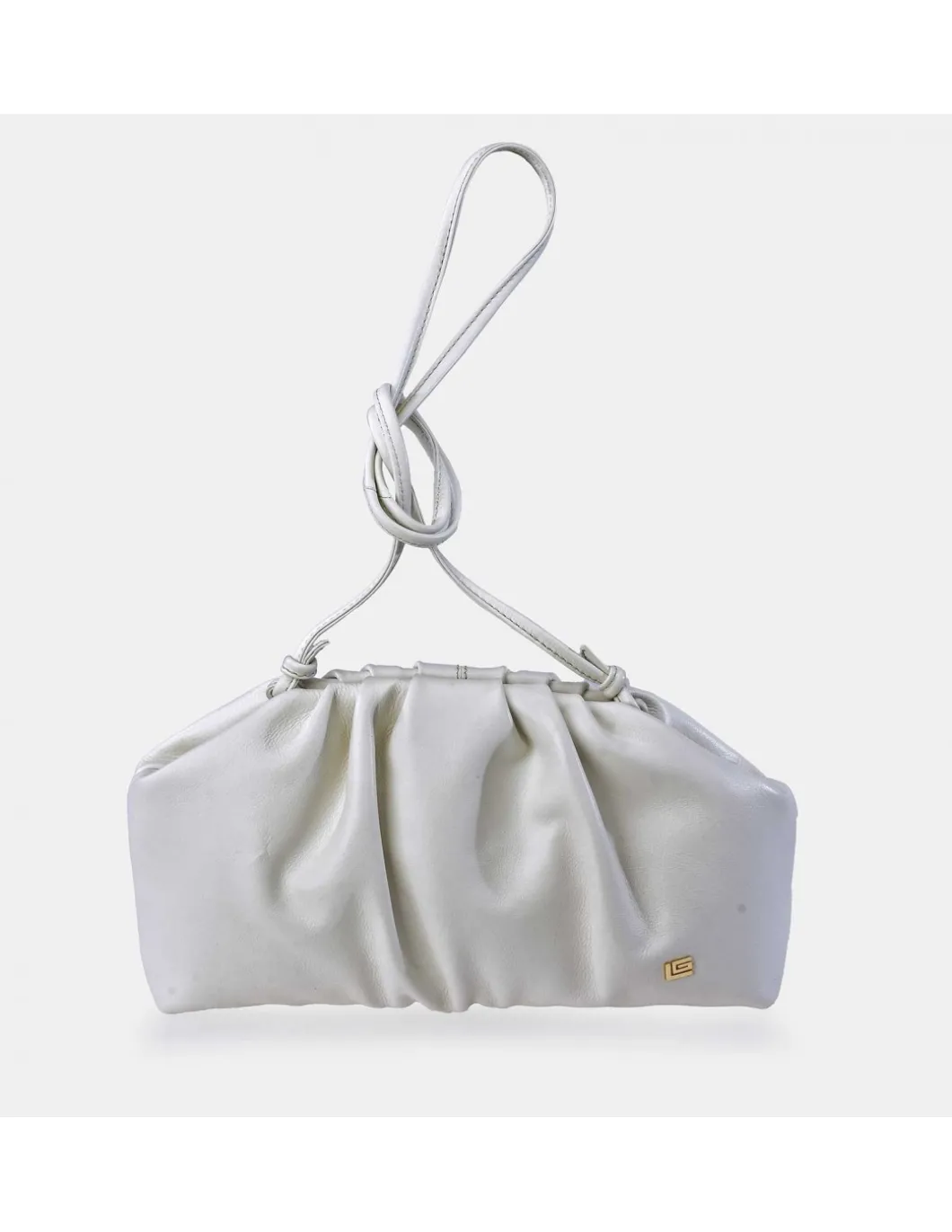 GUY LAROCHE Bolso pouch de piel con bandolera