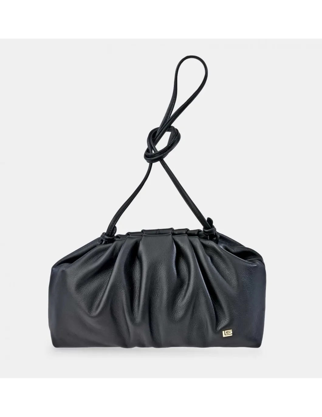 GUY LAROCHE Bolso pouch de piel con bandolera