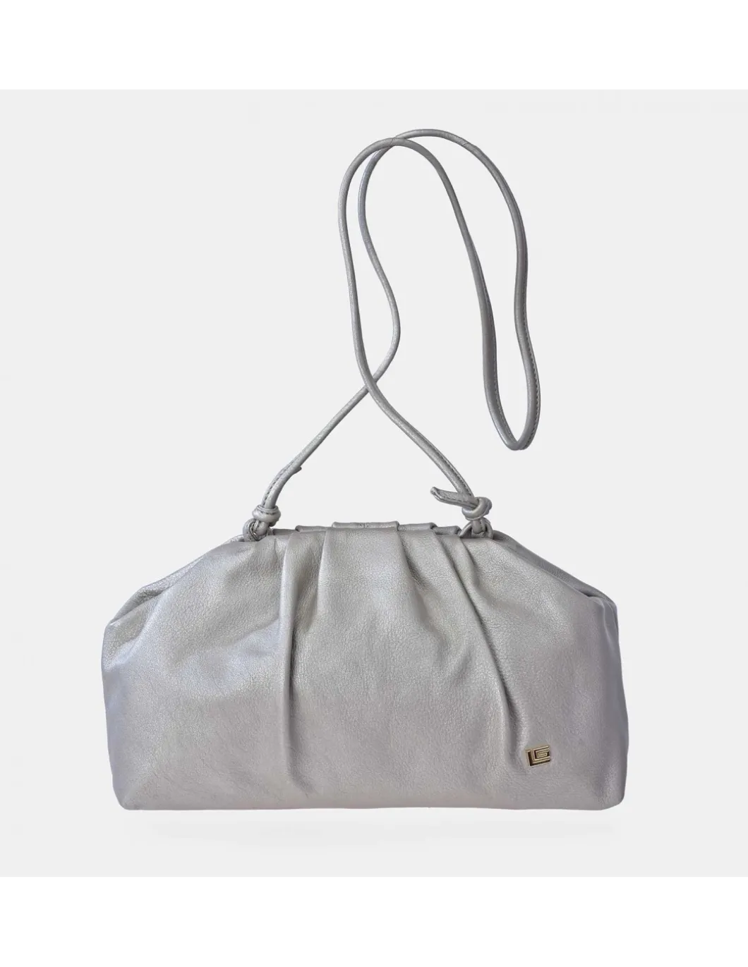 GUY LAROCHE Bolso pouch de piel con bandolera