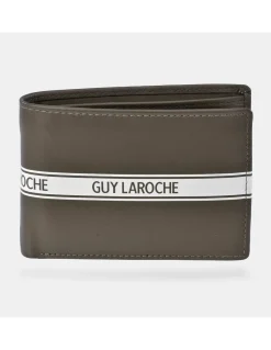GUY LAROCHE Cartera americano compacta en piel para hombre con monedero