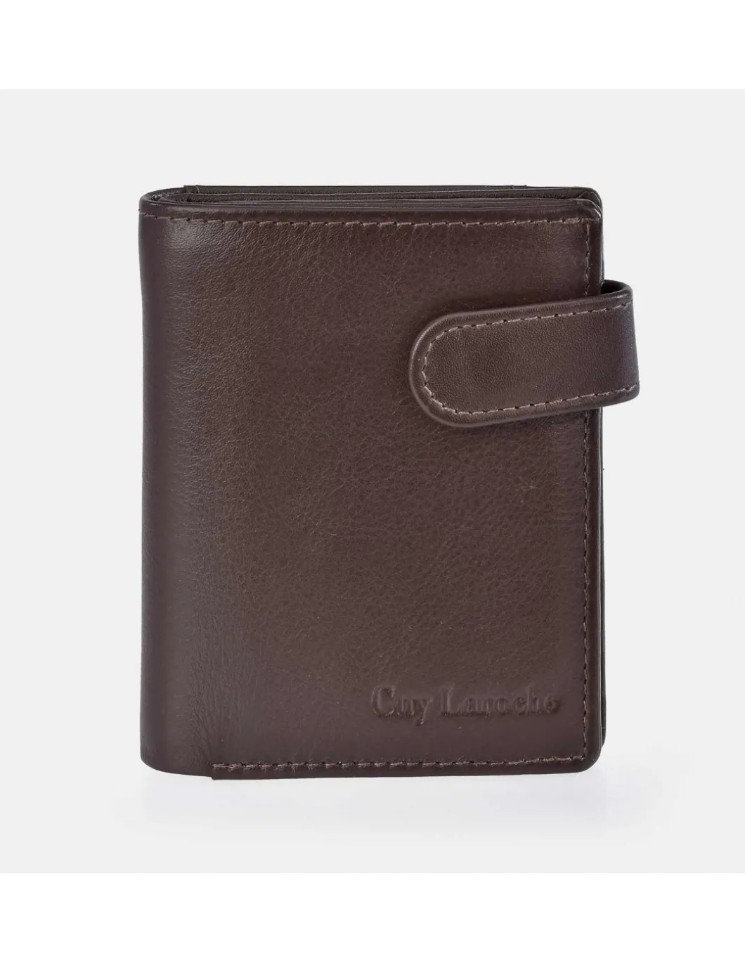 GUY LAROCHE Cartera billetero con monedero piel suave para hombre