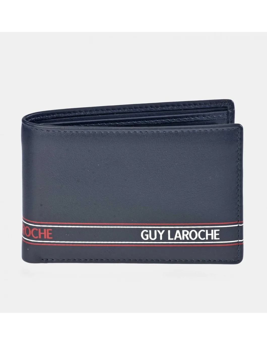 GUY LAROCHE cartera compacta en piel tipo americano para hombre con monedero