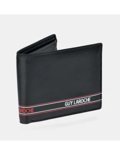 GUY LAROCHE cartera en piel tipo americano para hombre con monedero interior