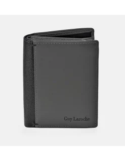 GUY LAROCHE Cartera gran tarjetero para hombre en piel combinada