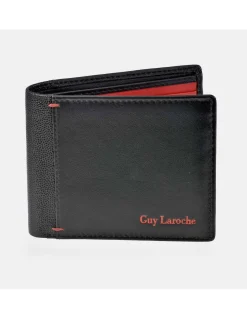 GUY LAROCHE Cartera horizontal para hombre en piel combinada