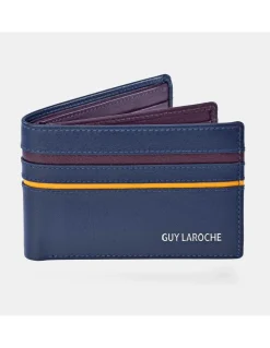 GUY LAROCHE cartera tipo americano en piel de Ubrique combinada para hombre