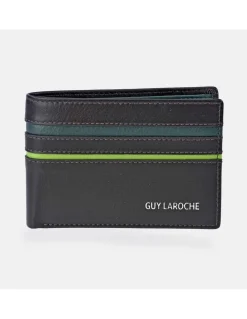 GUY LAROCHE cartera tipo americano en piel de Ubrique combinada para hombre