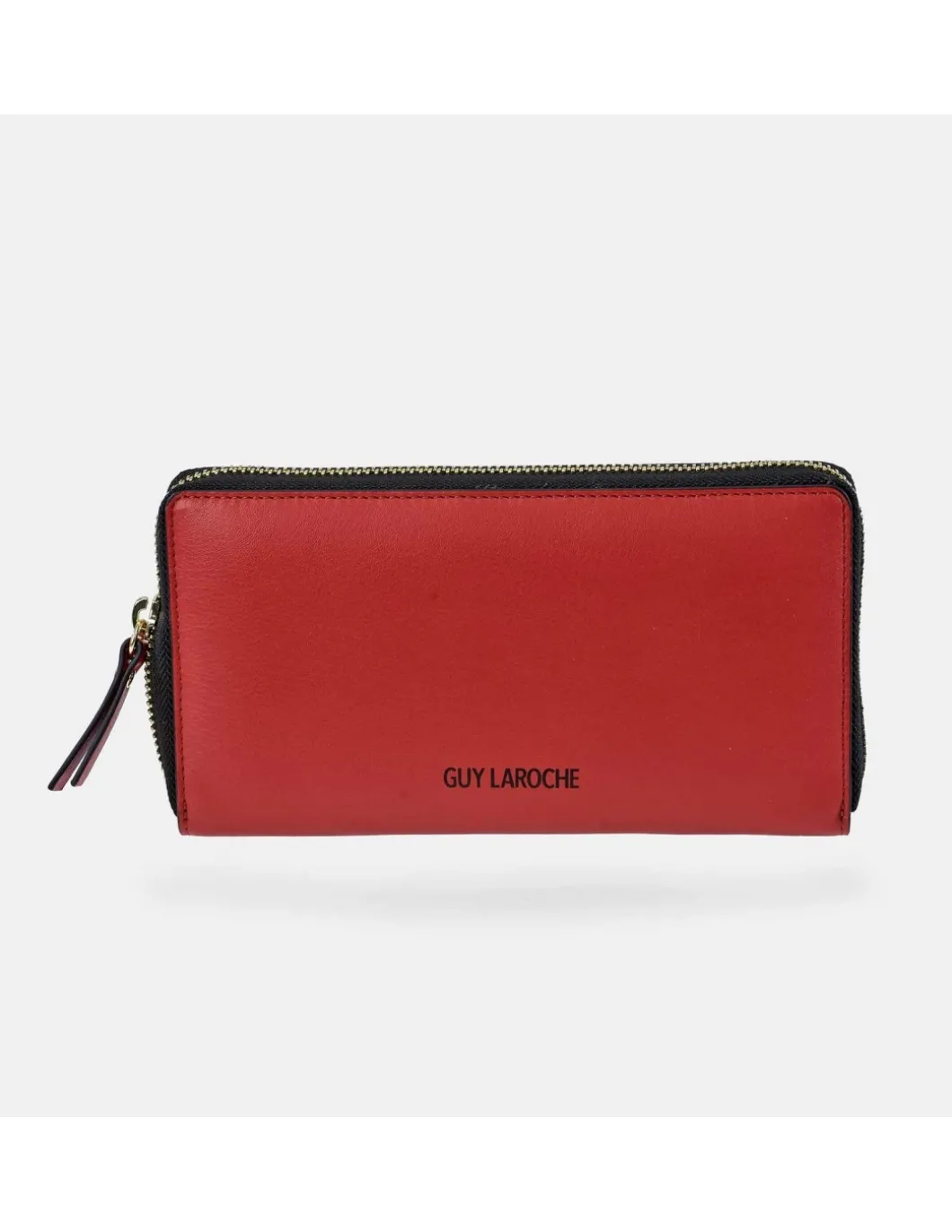 GUY LAROCHE Gran billetero con cremallera para mujer en piel