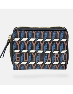GUY LAROCHE monedero billetero mediano para mujer en lona print logo