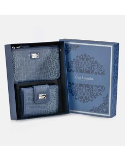 GUY LAROCHE Monedero billetero y bolso de mano para mujer en símil piel con estuche de regalo