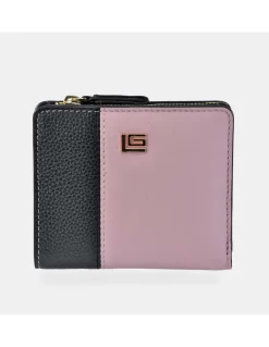 GUY LAROCHE monedero billetero mini para mujer en piel bicolor