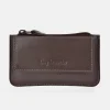 GUY LAROCHE Monedero con llavero en piel suave para hombre
