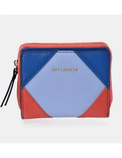 GUY LAROCHE monedero con tarjetero para mujer en piel patchwork