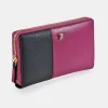 GUY LAROCHE monedero cremallera grande para mujer en piel bicolor