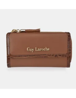 GUY LAROCHE Monedero grande para Mujer Piel Coco
