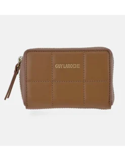 GUY LAROCHE Monedero pequeño en piel con cremallera para mujer