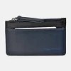 GUY LAROCHE Monedero plano con tarjeteros para hombre en piel combinada