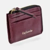 GUY LAROCHE Monedero tarjetero plano para mujer en piel