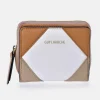 GUY LAROCHE Monedero tarjetero para mujer en piel patchwork