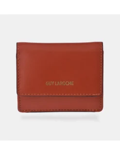 GUY LAROCHE Monedero Tarjetero de piel para mujer